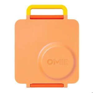 New. OmieBox Poppy Orange Food Container & Vacuum Insulated Bowl
